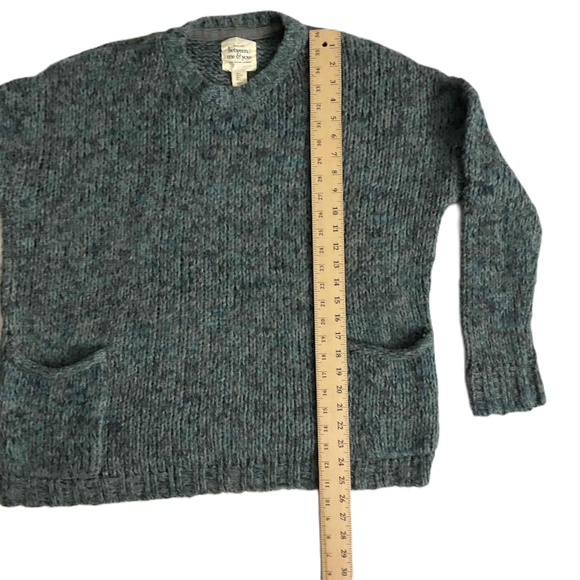 Between You & Me‎ Gray Chunky Sweater Mohair Blend Oversized Pullover - Picture 6 of 7